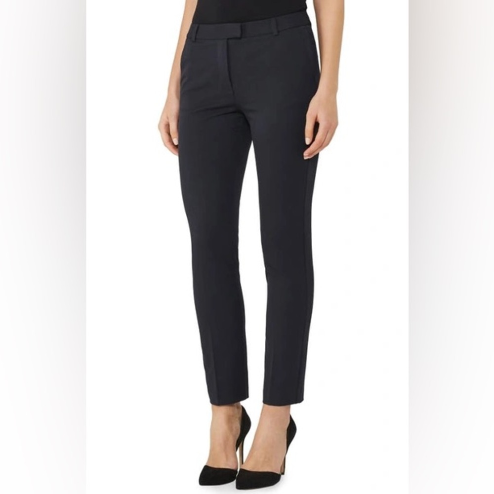 Reiss Hartley Textured Slim Fit Trousers in Navy - NWT - USA SIZE 8L